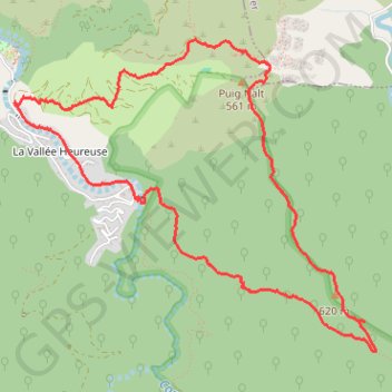Trace GPS Vallée de Heureusse - Massís de l'Albera, itinéraire, parcours