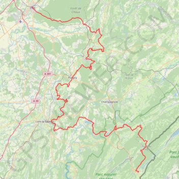 Trace GPS EJ VTT Dole Les Rousses 2020, itinéraire, parcours