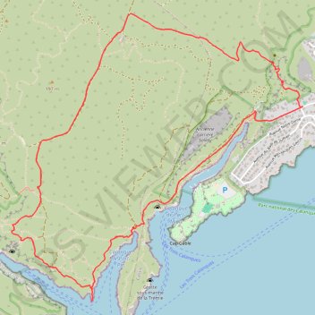 Trace GPS La Pointe Sud d'En-Vau depuis Cassis, itinéraire, parcours