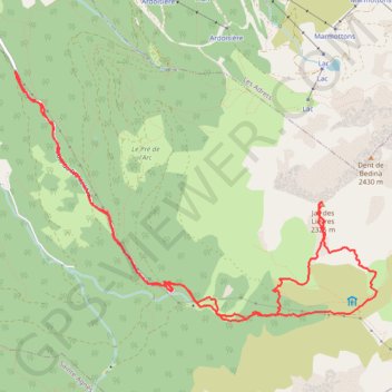 Trace GPS Jas du lièvre versant Sud, itinéraire, parcours