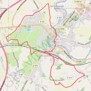 Trace GPS Boucle de Villedieu, itinéraire, parcours