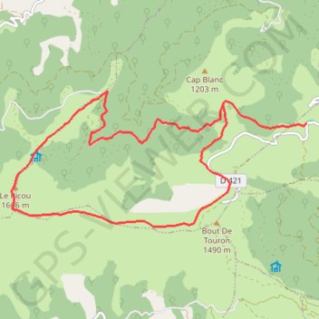 Trace GPS Le Picou du Prat d'Albis, itinéraire, parcours