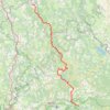 Trace GPS Étape 4 : Paulhac-en-Margeride - Bagnols-Les-Bains, itinéraire, parcours