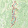 Trace GPS GRP Tour du Lac de Vouglans, itinéraire, parcours