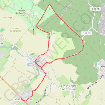 Trace GPS Autour du golf d'Olhain - Gauchin Légal, itinéraire, parcours