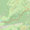 Trace GPS Cap de la Serre - col du Prat d'Ourey par Sauba, itinéraire, parcours