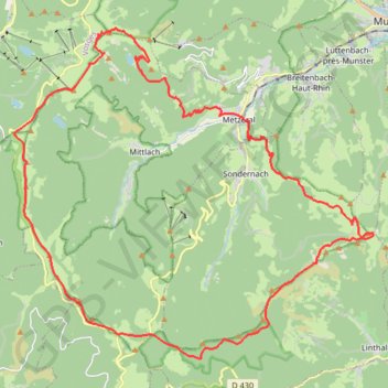 Trace GPS Metzeral - Les Crêtes, itinéraire, parcours