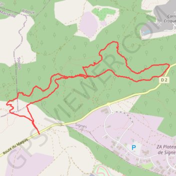 Trace GPS Grotte du Mounoi, itinéraire, parcours
