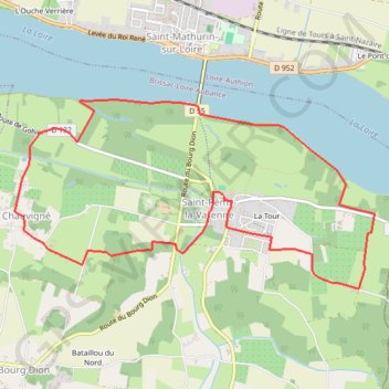 Trace GPS Boucle de la Loire - Saint-Rémy-la-Varenne, itinéraire, parcours