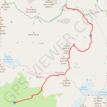 Trace GPS Tour de la Sana 2 jours, itinéraire, parcours
