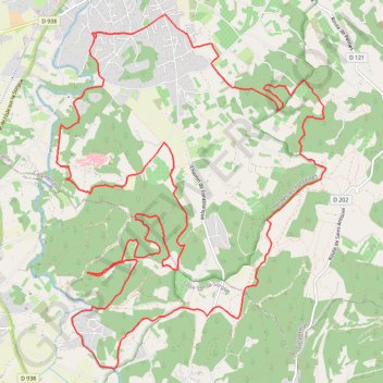 Trace GPS Entre Pernes les Fontaines et La Roque, itinéraire, parcours
