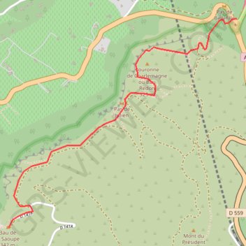 Trace GPS Cassis - Couronne de Charlemagne, itinéraire, parcours