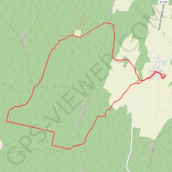 Trace GPS GERGUEIL par le bois de Daviot, itinéraire, parcours