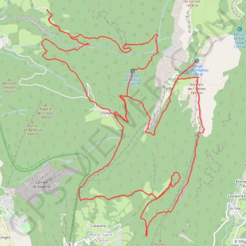 Trace GPS Passières de Charminelle et arête sud de Chalves, itinéraire, parcours