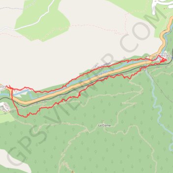 Trace GPS Thuès-Entre-Valls - d'un pont à l'autre, itinéraire, parcours