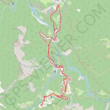 Trace GPS De Salvagny au Lignon, itinéraire, parcours