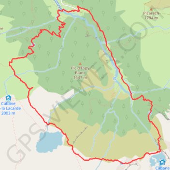 Trace GPS Étang de la Hillette et d'Alet par le Cirque de Cagateille, itinéraire, parcours