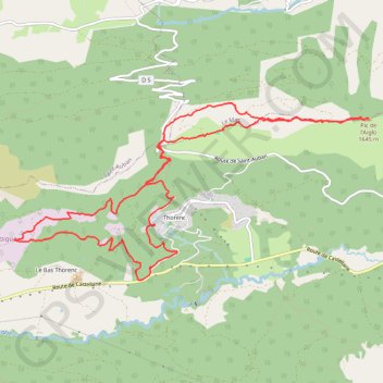 Trace GPS Thorenc - le Pic de l'Aiglo, itinéraire, parcours