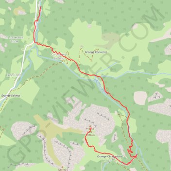 Trace GPS Monte Baret, itinéraire, parcours