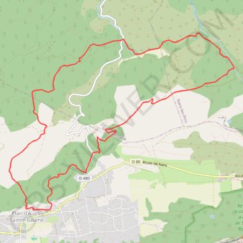 Trace GPS Plan d'aups (vallon grand védi), itinéraire, parcours