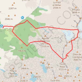 Trace GPS Posets, pic des Pavots depuis Biadós, itinéraire, parcours