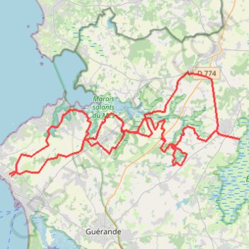 Trace GPS Saint-Molf, itinéraire, parcours