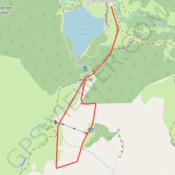 Trace GPS Cascades du vallon d'Ardens, itinéraire, parcours