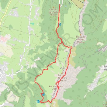 Trace GPS Tour du Roc Cornafion, itinéraire, parcours