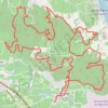 Trace GPS Rallye des Côtes du Rhône Primeur à Chusclan, itinéraire, parcours