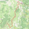 Trace GPS Circuit Florac-causse Méjean-Mont lozere, itinéraire, parcours