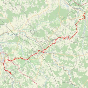 Trace GPS GR654 Randonnée de Bar-sur-Seine (Aube) à Irancy (Yonne), itinéraire, parcours