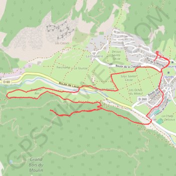 Trace GPS Boucle du bois du moulin, itinéraire, parcours