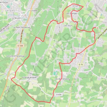 Trace GPS Frans marcheurs, itinéraire, parcours