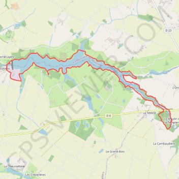 Trace GPS Sentier de la Bultière, itinéraire, parcours