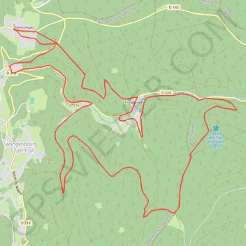 Trace GPS Circuit de la Mossig, itinéraire, parcours