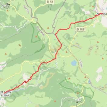 Trace GPS Via Podiensis - Jour 6, itinéraire, parcours