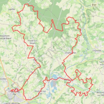 Trace GPS Château du Loir, itinéraire, parcours
