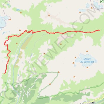 Trace GPS Raid Vanoise - Etape 3, itinéraire, parcours