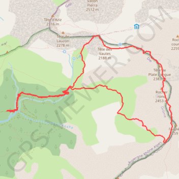 Trace GPS Plate Longue et Rocher Rond (Dévoluy), itinéraire, parcours