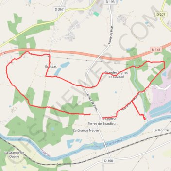 Trace GPS Vers Etagnac En Charente Limousine, itinéraire, parcours