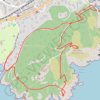 Trace GPS Petite boucle autour du cap du Dramont, itinéraire, parcours