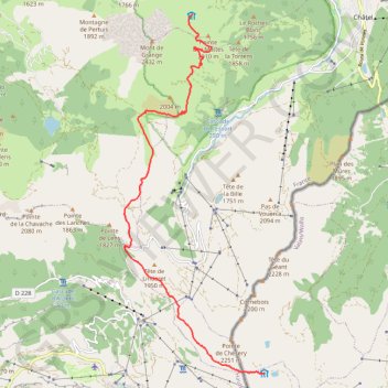 Trace GPS Traversée des Alpes - Étape 3, itinéraire, parcours