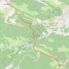 Trace GPS Sentiers Cathares de Montségur à Roquefixade, itinéraire, parcours