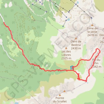 Trace GPS Pic du Pin, itinéraire, parcours