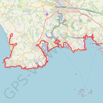 Trace GPS Trunvel - Concarneau, itinéraire, parcours