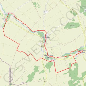 Trace GPS Marcilly-le Hayer, itinéraire, parcours