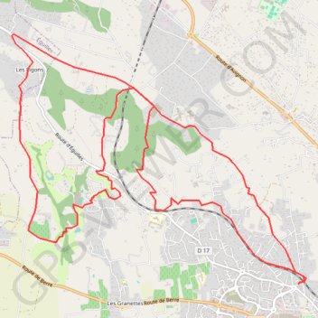Trace GPS Pontrout-eguilles-golf-peyblanc-hotbrass, itinéraire, parcours