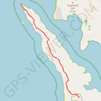 Trace GPS Tomales Point, itinéraire, parcours
