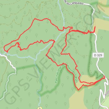 Trace GPS Cascades d'Orgon, itinéraire, parcours