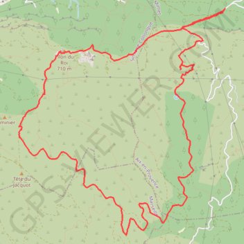 Trace GPS Touyr du Pion du Roy, itinéraire, parcours